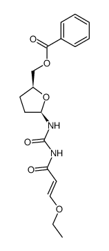 ((2S,5R)-5-(3-((E)-3-ethoxyacryloyl)ureido)tetrahydrofuran-2-yl)methyl benzoate结构式