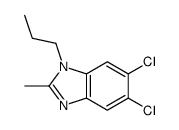 5,6-dichloro-2-methyl-1-propylbenzimidazole Structure