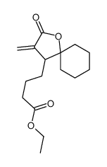 ethyl 4-(3-methylidene-2-oxo-1-oxaspiro[4.5]decan-4-yl)butanoate Structure