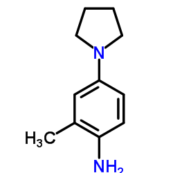 2-methyl-4-pyrrolidin-1-ylaniline Structure