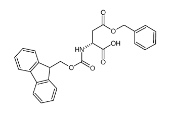 N-Fmoc-D-天冬氨酸-4-苄酯结构式
