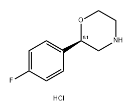 (R)-2-(4-fluorophenyl)morpholine hydrochloride Structure