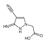 1H-Pyrazole-1-aceticacid,3-amino-4-cyano-(9CI)结构式
