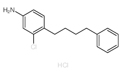 Benzenamine,3-chloro-4-(4-phenylbutyl)-, hydrochloride (1:1)结构式