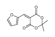 5-(furan-2-ylmethylidene)-2,2-dimethyl-1,3-dioxane-4,6-dione结构式