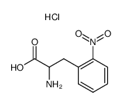 2-AMINO-3-(2-NITROPHENYL)PROPANOIC ACID HYDROCHLORIDE结构式