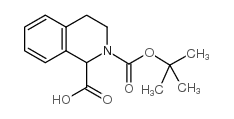 2-N-BOC-1,2,3,4-四氢异喹啉-1-甲酸结构式