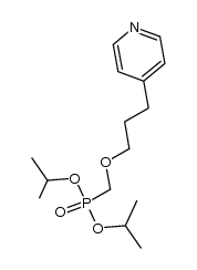 bis(2-propyl) 3-(4-pyridinyl)propoxymethanephosphonate结构式