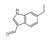 6-乙基-1H-吲哚-3-甲醛结构式
