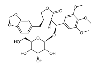 podorhizol β-D-glucoside Structure