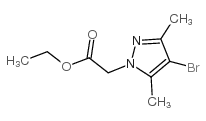 2-(4-溴-3,5-二甲基-1H-吡唑)乙酸乙酯结构式