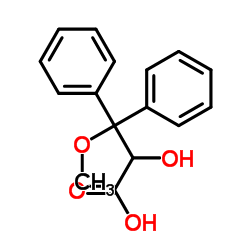 2-羟基-3-甲氧基-3,3-二苯基丙酸结构式