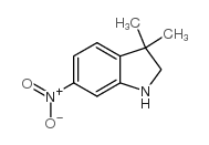 3,3-dimethyl-6-nitro-indoline Structure