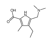 5-((dimethylamino)methyl)-4-ethyl-3-methyl-1H-pyrrole-2-carboxylic acid Structure