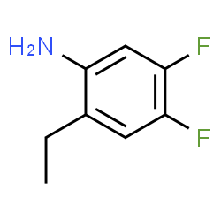 2-乙基-4,5-二氟苯胺结构式