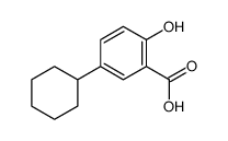 5-cyclohexylsalicylic acid Structure
