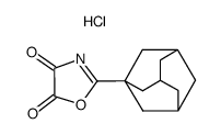 2-adamantan-1-yl-oxazole-4,5-dione, hydrochloride Structure