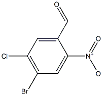 4-溴-5-氯-2-硝基苯甲醛结构式