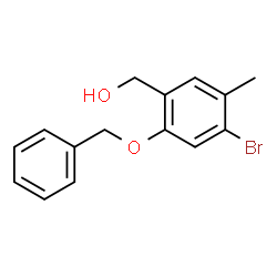 [2-(Benzyloxy)-4-bromo-5-methylphenyl]methanol Structure