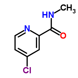 N-甲基-4-氯吡啶-2-甲酰胺结构式