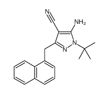 4-AMINO-1-TERT-BUTYL-3-(1'-NAPHTHYLMETHYL)-4-CYANOPYRAZOLE Structure
