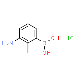 (3-amino-2-methylphenyl)boronic acid hydrochloride Structure