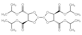 双(二异丙基-L-酒石酸二乙酯)二硼酸酯结构式