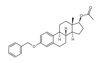 17β-Acetoxy-3-benzyloxyestra-1,3,5(10)-triene Structure