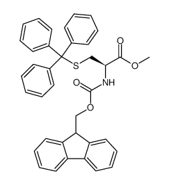 N-Fmoc-S-trityl-L-cysteine methyl ester Structure