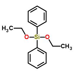 Diethoxy(diphenyl)silane Structure