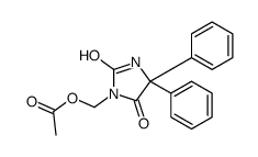 (2,5-dioxo-4,4-diphenylimidazolidin-1-yl)methyl acetate结构式