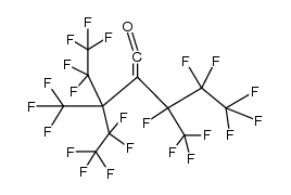 perfluoro-[(1-ethyl-1-methylpropyl)(1-methylpropyl)]ketene Structure