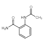 2-(乙酰基氨基)苯羧酰胺结构式
