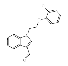 1-[2-(2-氯苯氧基)乙基]-1H-吲哚-3-甲醛结构式