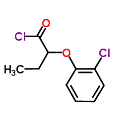 2-(2-Chlorophenoxy)butanoyl chloride Structure