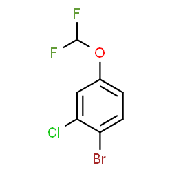 1-溴-2-氯-4-(二氟甲氧基)苯结构式