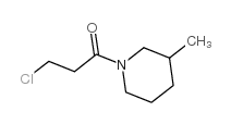 1-(3-氯丙酰基)-3-甲基哌啶结构式