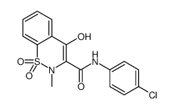 N-(4-Chlorophenyl)-4-hydroxy-2-methyl-2H-1,2-benzothiazine-3-carb oxamide 1,1-dioxide结构式