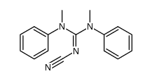 2-cyano-1,3-dimethyl-1,3-diphenyl-guanidine结构式