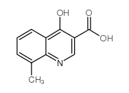 4-羟基-8-甲基喹啉-3-甲酸结构式
