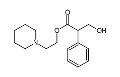 α-(Hydroxymethyl)-α-phenylacetic acid 2-(1-piperidinyl)ethyl ester结构式