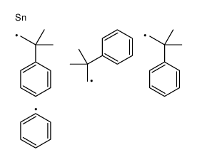 tris(2-methyl-2-phenylpropyl)-phenylstannane结构式