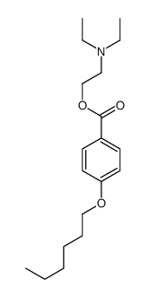2-(diethylamino)ethyl 4-hexoxybenzoate结构式