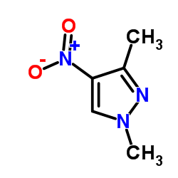1,3-二甲基-4-硝基-1H-吡唑结构式