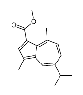 METHYL 5-ISOPROPYL-3,8-DIMETHYLAZULENE-1-CARBOXYLATE结构式