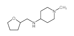 (1-甲基-哌啶-4-基)-(四氢-呋喃-2-基-甲基)-胺结构式