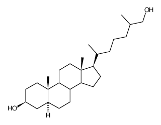 5α-Cholestan-3β,26-diol结构式