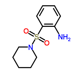 2-(哌啶-1-基磺酰基)苯胺结构式