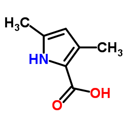 3,5-二甲基-2-吡咯羧酸结构式