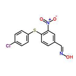 (E)-1-{4-[(4-Chlorophenyl)sulfanyl]-3-nitrophenyl}-N-hydroxymethanimine Structure